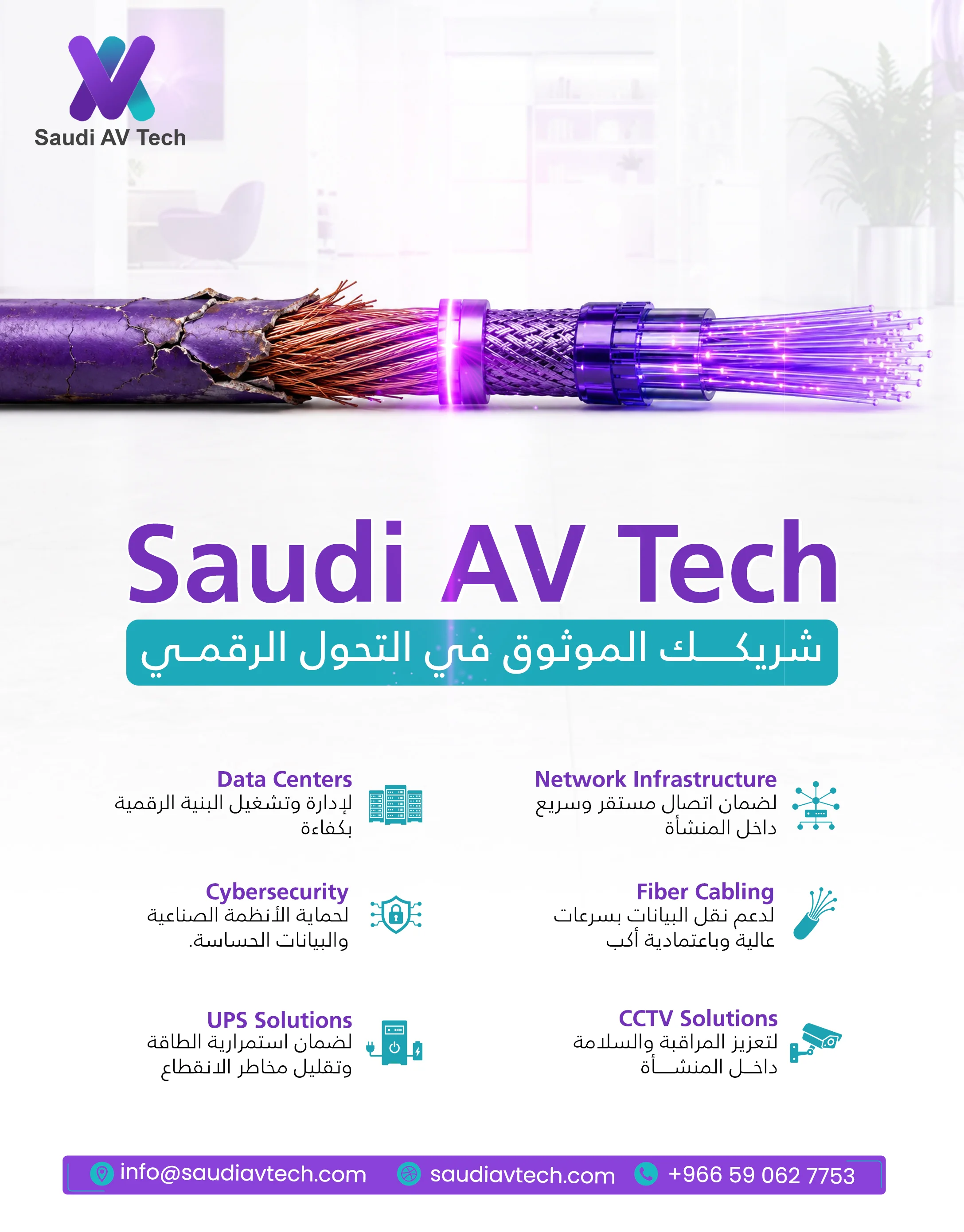 SAUDI AV TECH - شريكك الموثوق في التحول الرقمي